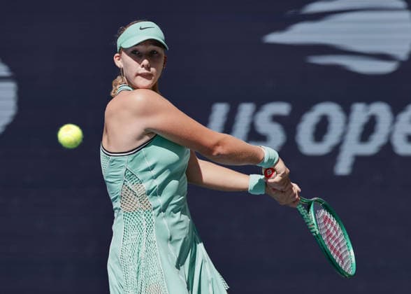 Mirra Andreeva, Women s Singles, US Open Championships, Billie Jean King National Tennis Center, Flushing Meadows, New York, USA Tennis US Open 2026 Grand Slam Billie Jean King Tennis Center New York New York USA September 7, 2026 Copyright: xJuergenxHasenkopfx