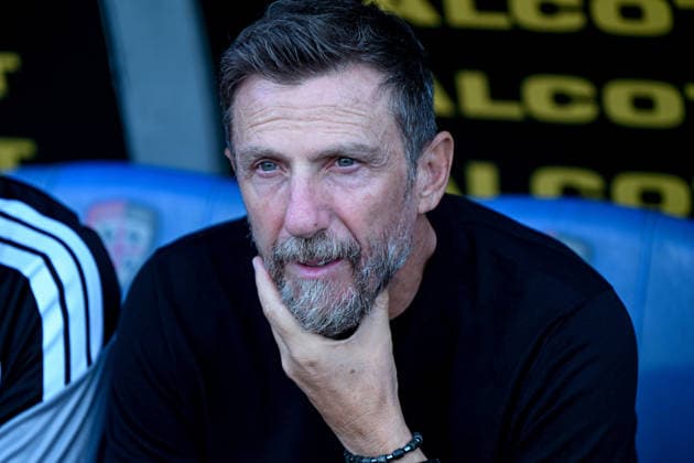 Lecce s coach Eusebio Di Francesco during the Serie A soccer match between Cagliari Calcio and Lecce at the Unipol Domus in Cagliari, Sardinia - Monday 7th september 2026. - Soccer  Copyright: xGianlucaxZuddas LaPressex