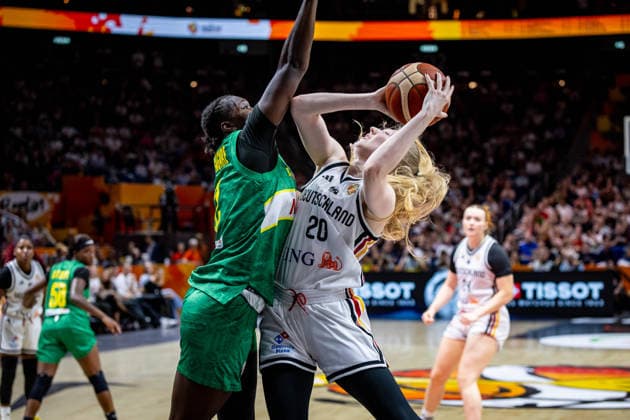 Basketball Berlin, September 7, 2026 — FIBA Women’s Basketball World Cup Germany 2026, Preliminary Round, Group Germany (GER) vs. Mali (MLI) — Frida Bühner, Germany, No. 20