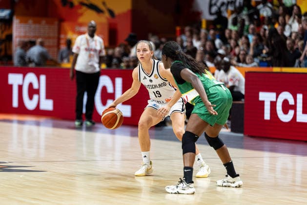 Britta Daub, Germany, No. 19 dribbling, GER, Germany vs. Mali, Basketball, 2026 FIBA Women’s World Cup, Group Stage, Matchday 3, September 7, 2026, GER, Germany vs. Mali, basketball, 2026 FIBA Women’s World Cup, group stage, Match Day 3, September 7, 2026, Berlin Copyright: xEibner-Pressefoto MaxxVincenx EP_MVN