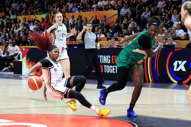 September 7, 2026, GER, Basketball, Women s, FIBA Basketball World Cup, 2026, Germany vs. Czechia Alexis Peterson (Germany) 1, Alima Dembele (Mali) 12, Berlin Uber Arena, Berlin, Germany Copyright: xNordphotox xEnglerx