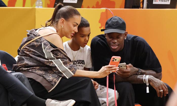 NBA pro Dennis Schröder with his wife Ellen and son; Sports; Basketball; FIBA World Cup; World Championship; Women s World Cup; 2026–2027 season; July 9, 2026; DBB; Germany (GER) vs. Mali