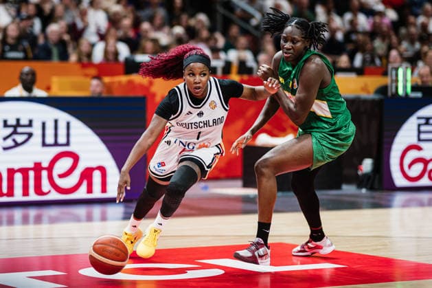 2026 FIBA Women’s Basketball World Cup: Germany vs. Mali, September 7, 2026 Alexis Peterson (Germany), 1 vs. Sika Kone (Mali), 23 Basketball, FIBA Women’s Basketball World Cup 2026, Group Stage, Group A, Matchday 3: Germany vs. Mali on September 7, 2026, at the Uber Arena, Berlin Copyright: xBEAUTIFULxSPORTS Tonhäuserx