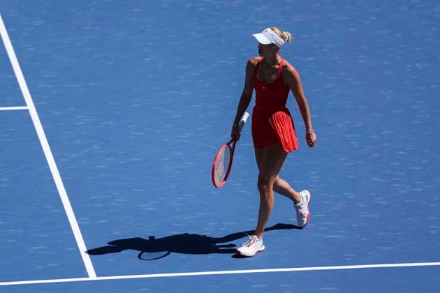 US Open tennis tournament - Day 9 Anastasia Potapova of Austria in action against Mirra Andreeva of Russia during the Women s Singles round 4 of the US Open Tennis Championships at the USTA Billie Jean King National Tennis Center in Flushing Meadows, New York, USA, 07 September 2026. The 2026 US Open tournament runs from 23 August through 13 September. FLUSHING MEADOWS NEW YORK United States  Copyright: xSARAHxYENESELx