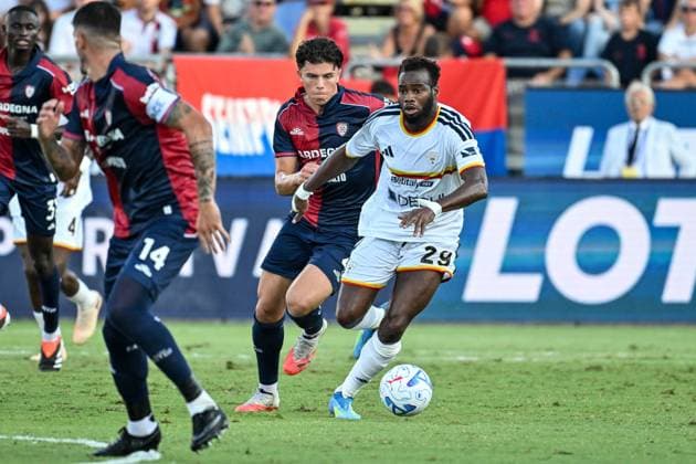 IPA88246631 - Lassana Coulibaly of US Lecce during the Cagliari Calcio vs. US Lecce Italian Serie A soccer match in Cagliari, Italy, on September 7, 2026  Copyright: xLuigixCanu IPAxSportx xx IPA88246631