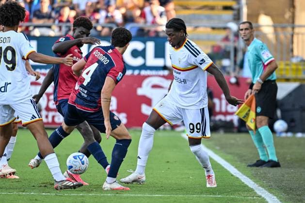 IPA88246644 - Joel Monteiro of US Lecce during the Cagliari Calcio vs. US Lecce Italian Serie A soccer match in Cagliari, Italy, on September 7, 2026  Copyright: xLuigixCanu IPAxSportx xx IPA88246644