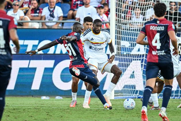 IPA88246646 - Paul Mendy of Cagliari Calcio during the Cagliari Calcio vs. US Lecce Italian Serie A soccer match in Cagliari, Italy, on September 7, 2026  Copyright: xLuigixCanu IPAxSportx xx IPA88246646
