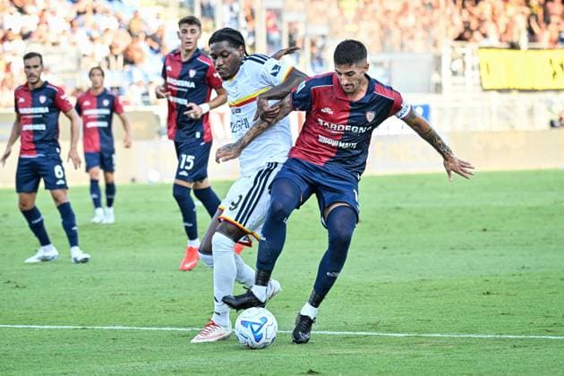 IPA88246648 - Alessandro Deiola of Cagliari Calcio during the Cagliari Calcio vs. US Lecce Italian Serie A soccer match in Cagliari, Italy, on September 7, 2026  Copyright: xLuigixCanu IPAxSportx xx IPA88246648