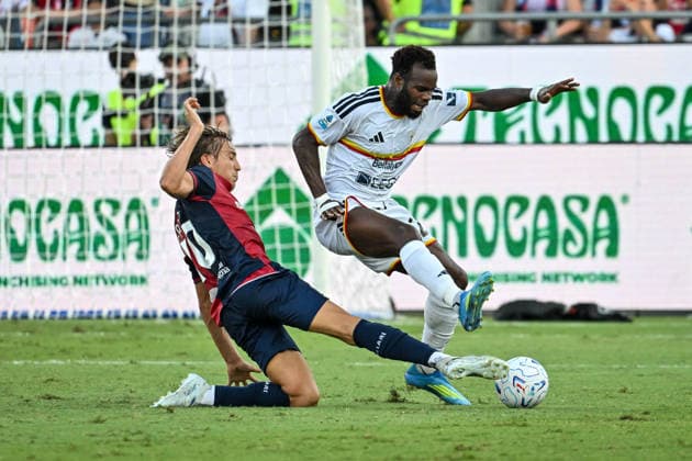 IPA88246843 - Jacopo Fazzini of Cagliari Calcio during the Cagliari Calcio vs. US Lecce Italian Serie A soccer match in Cagliari, Italy, on September 7, 2026  Copyright: xLuigixCanu IPAxSportx xx IPA88246843