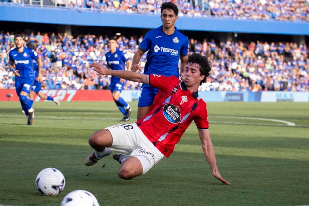 Getafe vs. Celta de Vigo, La Liga EA Sports: Hugo Gonzalez of Celta de Vigo during the La Liga EA Sports match between Getafe and Celta de Vigo at Estadio Coliseum on September 7, 2026, in Getafe, Madrid, Spain; Getafe, Estadio Coliseum, Madrid, Spain Copyright: xAlejandroxMatiasxAcostax