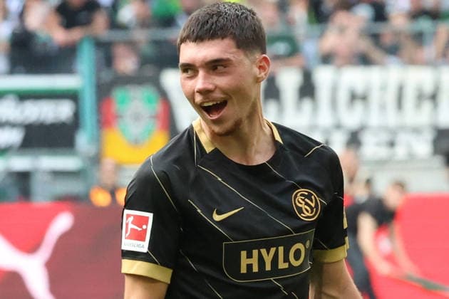 September 5, 2026, xrekx, Soccer, Bundesliga 1, Borussia Mönchengladbach vs. SV Elversberg: Goal celebration after Felix Keidel’s goal for SV 07 Elversberg (3–3). DFL and DFB regulations prohibit any use of photographs as image sequences and or quasi-video. Mönchengladbachladbach