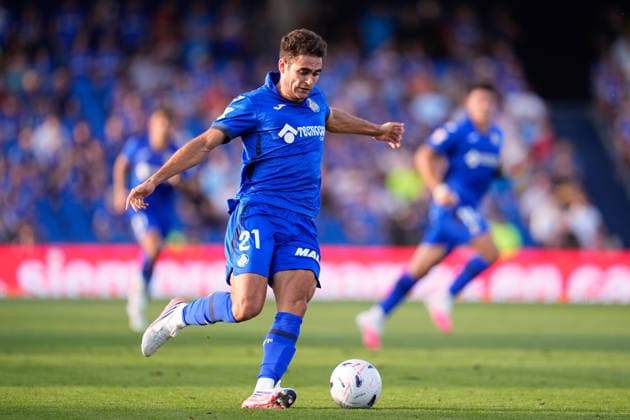 September 7, 2026, Getafe, Madrid, Spain: Andres Garcia Robledo of Getafe CF runs with the ball during the Spanish League, LaLiga EA Sports, football match played between Getafe CF and RC Celta de Vigo at Coliseum de Getafe stadium on September 07, 2026, in Getafe, Spain. Getafe Spain - ZUMAa181 20260907_zaa_a181_156 Copyright: xDennisxAgyemanx