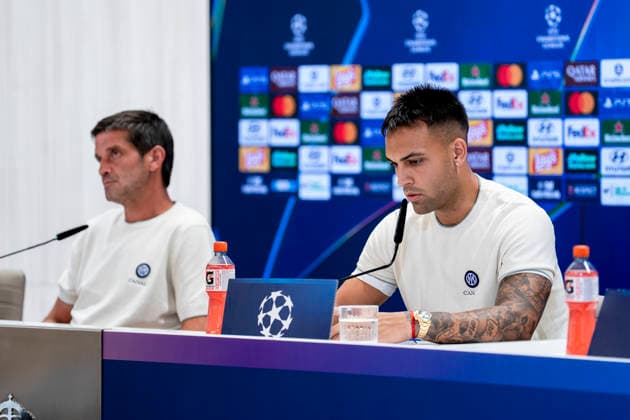 September 7, 2026, Madrid, Madrid, Spain: Lautaro Martinez of Inter Milan attend his press conference, PK, Pressekonferenz ahead the UEFA Champions League football match against Real Madrid at Santiago Bernabeu Stadium on September 07, 2026, in Madrid, Spain. Inter Milan Press Conference - UEFA Champions League  - ZUMAa181 20260907_zaa_a181_163 Copyright: xAngelxPerezxMecax