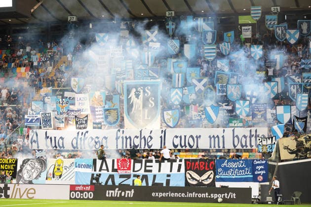 Fans during the Serie A soccer match between Udinese and Lazio at the Friuli Stadium in Udine, north east Italy - September 07, 2026. - Soccer  Copyright: xAndreaxBressanutti LaPressex