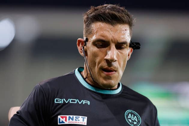 September 7, 2026, Marcon, Marcon, Italy: Paride Tremolada (referee) during the Serie A Enilive soccer match between Udinese and Lazio at the Bluenergy Stadium, north Est Italy, September 07, 2026. Marcon Italy - ZUMAr199 20260907_zsp_r199_002 Copyright: xMattiaxRadonix