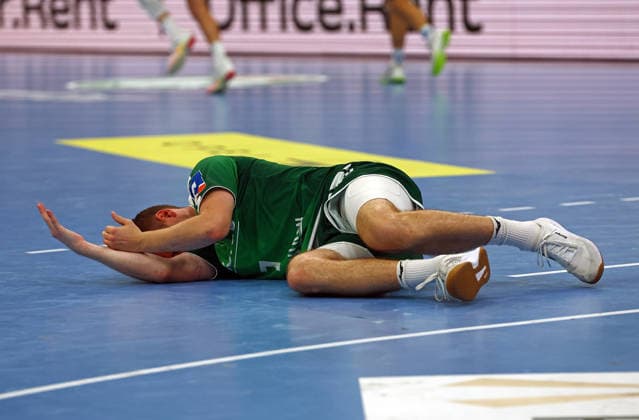 September 7, 2026, xovx, Opel Handball Bundesliga, HSG Wetzlar vs. ThSV Eisenach, Dominik Mappes, HSG Wetzlar down, Wetzlar Buderus Arena, Hesse, Germany, DE