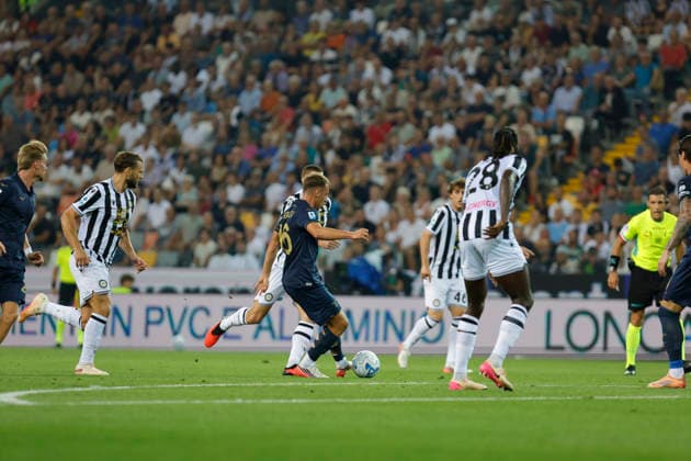 September 7, 2026, Udine, Italy, Italy: LazioÃ¢â‚¬â ¢s Davide Frattesi during the Serie A Enilive soccer match between Udinese and Lazio at the Bluenergy Stadium, north Est Italy, September 07, 2026. Udine Italy - ZUMAr199 20260907_zsp_r199_019 Copyright: xMattiaxRadonix