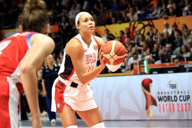 September 7, 2026, Basketball, Women s, FIBA Basketball World Cup, 2026, USA vs. Czechia. Free throw by Napheesa Collier (USA) at the Berlin Uber Arena in Berlin, Germany Copyright: xNordphotox xEnglerx