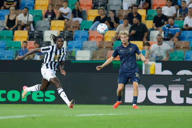 September 7, 2026, Udine, Italy, Italy: LazioÃ¢â‚¬â ¢s Kenneth Taylor during the Serie A Enilive soccer match between Udinese and Lazio at the Bluenergy Stadium, north Est Italy, September 07, 2026. Udine Italy - ZUMAr199 20260907_zsp_r199_022 Copyright: xMattiaxRadonix
