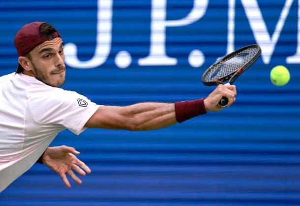 US Open tennis tournament - Day 9 Francisco Cerundolo of Argentina in action against Alexander Blockx of Belgium during the Men s Singles round 4 of the US Open Tennis Championships at the USTA Billie Jean King National Tennis Center in Flushing Meadows, New York, USA, 07 September 2026. The 2026 US Open tournament runs from 23 August through 13 September. FLUSHING MEADOWS NEW YORK United States  Copyright: xCRISTOBALxHERRERA-ULASHKEVICHx
