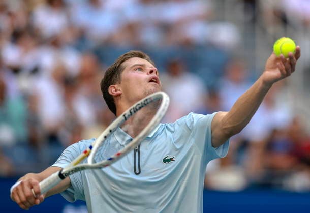 US Open tennis tournament - Day 9 Alexander Blockx of Belgium serves against Francisco Cerundolo of Argentina during the Men s Singles round 4 of the US Open Tennis Championships at the USTA Billie Jean King National Tennis Center in Flushing Meadows, New York, USA, 07 September 2026. The 2026 US Open tournament runs from 23 August through 13 September. FLUSHING MEADOWS NEW YORK United States  Copyright: xCRISTOBALxHERRERA-ULASHKEVICHx