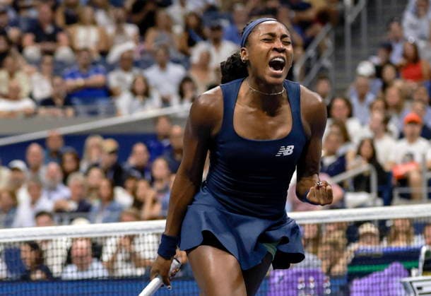 US Open tennis tournament - Day 9 Coco Gauff of the USA reacts during her women s singles fourth round match against Iva Jovic of the USA at the US Open Tennis Championships at the USTA Billie Jean King National Tennis Center in Flushing Meadows, New York, USA, 07 September 2026. The 2026 US Open tournament runs from 23 August through 13 September. FLUSHING MEADOWS NEW YORK United States  Copyright: xCRISTOBALxHERRERA-ULASHKEVICHx