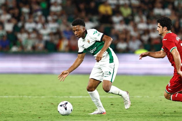Buba Sangare (Elche), SEPTEMBER 7, 2026 - Football Soccer : Spanish LaLiga EA Sports match between Elche CF - Real Sociedad at the Estadio Martinez Valero in Elche, Spain. Noxthirdxpartyxsales  aflo_346016816 MutsuxKawamorix