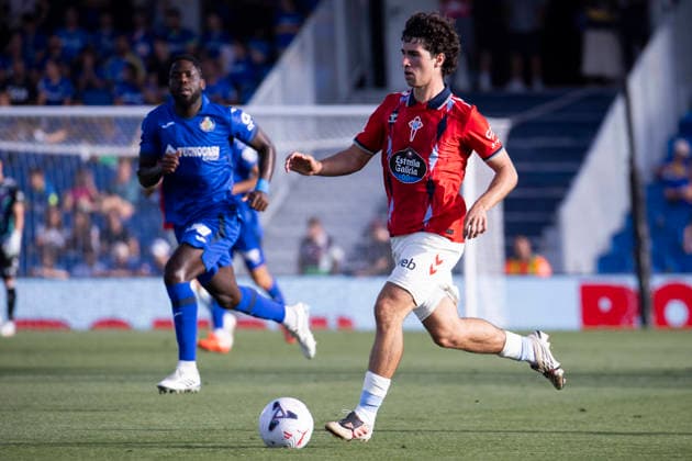 Getafe vs. Celta de Vigo, La Liga EA Sports: Hugo Gonzalez of Celta de Vigo runs with the ball during the La Liga EA Sports match between Getafe and Celta de Vigo at Estadio Coliseum on September 7, 2026, in Getafe, Madrid, Spain Getafe Estadio Coliseum Madrid Spain Copyright: xAlejandroxMatiasxAcostax
