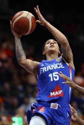 French™ Gabby Williams pictured during a basketball game between Nigeria and France, game 3 of the group phase at the FIBA Women s Basketball World Cup, on Monday 7 September 2026, in Berlin, Germany. The FIBA Women s Basketball World Cup takes place in Berlin from 4 to 23 September 2026. VIRGINIExLEFOUR  x185564144x