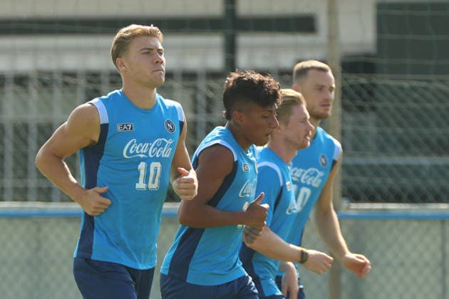 Football, Champions League, SSC Napoli, training