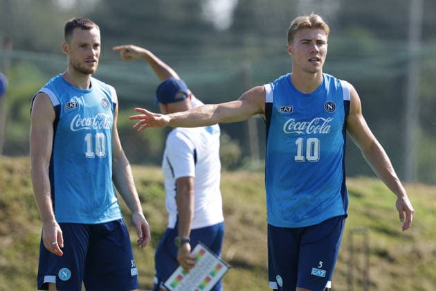 Napoli™s Rasmus Hojlund During training at the SSC Napoli sports center, Champions League Napoli - Arsenal Castel Volturno (CE) on September 08 , 2026  Copyright: xAlessandroxGarofalo LaPressex