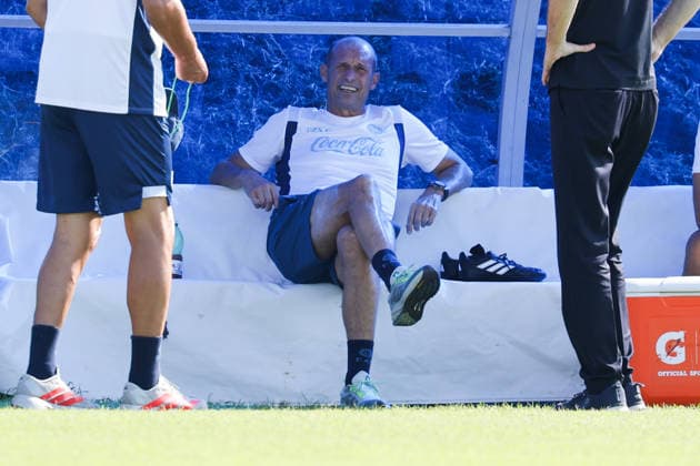 Napoli™s head coach Massimiliano Allegri During training at the SSC Napoli sports center, Champions League Napoli - Arsenal Castel Volturno (CE) on September 08 , 2026  Copyright: xAlessandroxGarofalo LaPressex