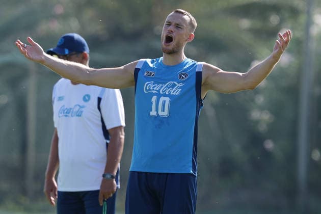 Napoli™s Sam Beukema During training at the SSC Napoli sports center, Champions League Napoli - Arsenal Castel Volturno (CE) on September 08 , 2026  Copyright: xAlessandroxGarofalo LaPressex