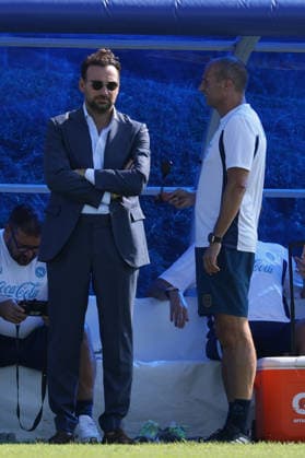 Napoli™s Sporting director Giovanni Manna During training at the SSC Napoli sports center, Champions League Napoli - Arsenal Castel Volturno (CE) on September 08 , 2026  Copyright: xAlessandroxGarofalo LaPressex