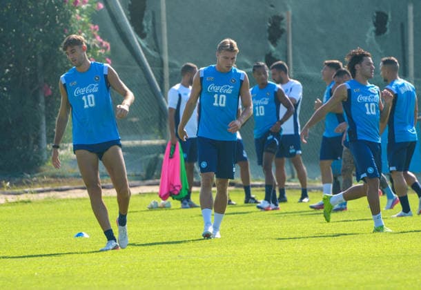 SSC Napoli training session at Castelvolturno Rasmus Hojlund of SSC Napoli During the football match played on September 5, 2026, at the San Siro Stadium in Milan part of the 2026 27 Italian Serie A championship between Inter Milan and SSC Napoli. Castelvolturno Centro Sportivo SSC Napoli Campania ITALIA Copyright: xSalvatorexDexRosaxSalvatorexDexRosax DSC02761