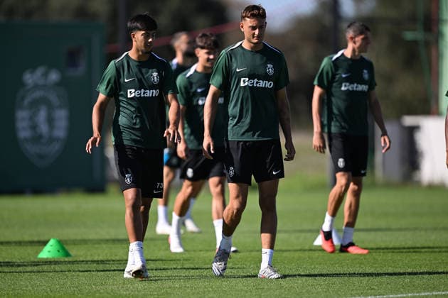 Football, Champions League, Sporting Lisbon, Training