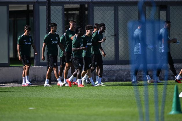 Ahead of Sporting CP - Galatasaray UEFA Champions League opener LISBON, PORTUGAL - SEPTEMBER 08: Sporting CP players train at the Cristiano Ronaldo Academy in Lisbon, Portugal on September 08, 2026, ahead of their UEFA Champions League opening match against Galatasaray. Burak Akbulut Anadolu Lisbon Portugal. Editorial use only. Please get in touch for any other usage.  Copyright: x2026xAnadoluxBurakxAkbulutx