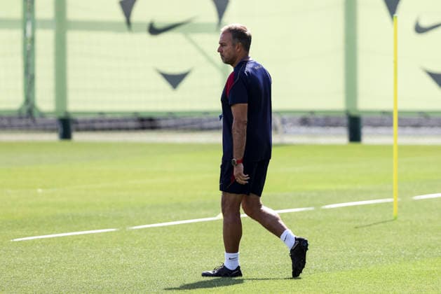 September 8, 2026, Sant Joan Despi, Barcelona, Spain: Hansi Flick, head coach during the training day of FC Barcelona, Barca ahead UEFA Champions League 2026 27, football match against Feyenoord at Ciutat Esportiva Joan Gamper on September 08, 2026 in Sant Joan Despi, Barcelona, Spain. FC Barcelona Training And press conference, PK, Pressekonferenz - UEFA Champions League 2026 27  - ZUMAa181 20260908_zaa_a181_006 Copyright: xJavierxBorregox