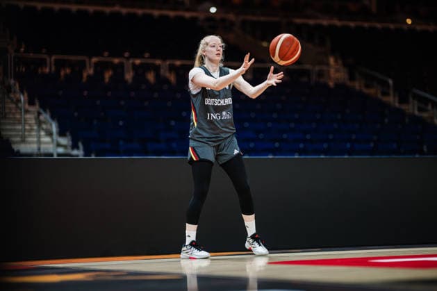 FIBA Women’s Basketball World Cup 2026 Germany Training Session, September 8, 2026, Frieda Buhner, Germany, 20 Basketball, FIBA Women’s Basketball World Cup 2026, Final Phase, Germany Training on September 8, 2026, at the Uber Arena, Berlin Copyright: xBEAUTIFULxSPORTS Tonhäuserx