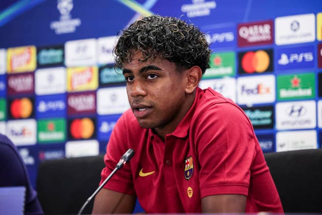 September 8, 2026, Sant Joan Despi, Barcelona, Spain: Lamine Yamal of FC Barcelona, Barca attends his press conference, PK, Pressekonferenz during the training day of FC Barcelona ahead the UEFA Champions League 2026 27, football match against Feyenoord at Ciudad Esportiva Joan Gamper on September 08, 2026 in Sant Joan Despi, Barcelona, Spain. Sant Joan Despi Spain - ZUMAa181 20260908_zaa_a181_031 Copyright: xJavierxBorregox