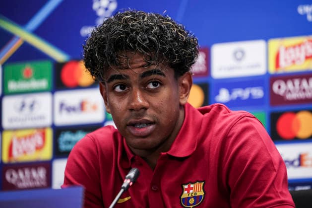 September 8, 2026, Sant Joan Despi, Barcelona, Spain: Lamine Yamal of FC Barcelona, Barca attends his press conference, PK, Pressekonferenz during the training day of FC Barcelona ahead the UEFA Champions League 2026 27, football match against Feyenoord at Ciudad Esportiva Joan Gamper on September 08, 2026 in Sant Joan Despi, Barcelona, Spain. FC Barcelona Training And Press Conference - UEFA Champions League 2026 27  - ZUMAa181 20260908_zaa_a181_056 Copyright: xJavierxBorregox