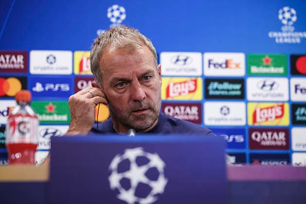 September 8, 2026, Sant Joan Despi, Barcelona, Spain: Hansi Flick, head coach of FC Barcelona, Barca attends his press conference, PK, Pressekonferenz during the training day of FC Barcelona ahead the Spanish League, LaLiga EA Sports, football match against Feyenoord at Ciudad Esportiva Joan Gamper on September 08, 2026 in Sant Joan Despi, Barcelona, Spain. Sant Joan Despi Spain - ZUMAa181 20260908_zaa_a181_058 Copyright: xJavierxBorregox