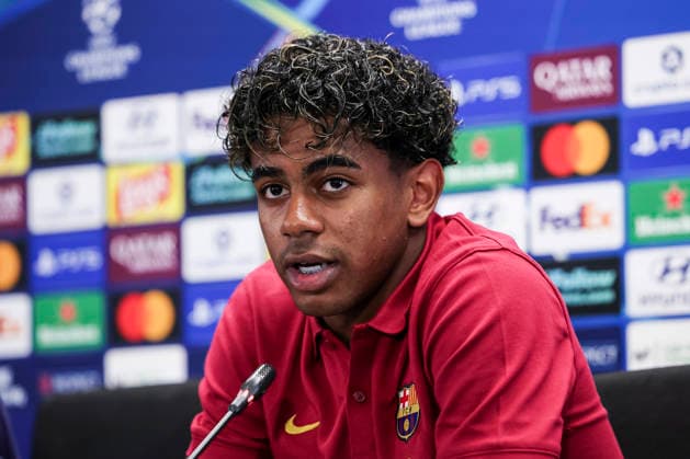 September 8, 2026, Sant Joan Despi, Barcelona, Spain: Lamine Yamal of FC Barcelona, Barca attends his press conference, PK, Pressekonferenz during the training day of FC Barcelona ahead the UEFA Champions League 2026 27, football match against Feyenoord at Ciudad Esportiva Joan Gamper on September 08, 2026 in Sant Joan Despi, Barcelona, Spain. Sant Joan Despi Spain - ZUMAa181 20260908_zaa_a181_059 Copyright: xJavierxBorregox