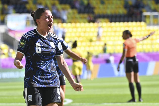 IPA88273448 - Julia Vinhas (ARG) celebrating after scoring a goal during the FIFA U-20 Women s World Cup match between Benin and Argentina in Katowice, Poland, on September 8, 2026  Copyright: xMichalxDubiel IPAxSportx xx IPA88273448