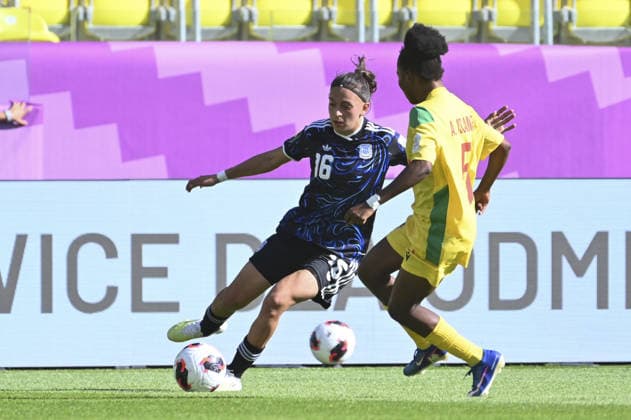 IPA88273443 - Camila Ochoa (ARG) and Assanatou Alassane (BEN) during the FIFA U-20 Women s World Cup match between Benin and Argentina in Katowice, Poland, on September 8, 2026  Copyright: xMichalxDubiel IPAxSportx xx IPA88273443