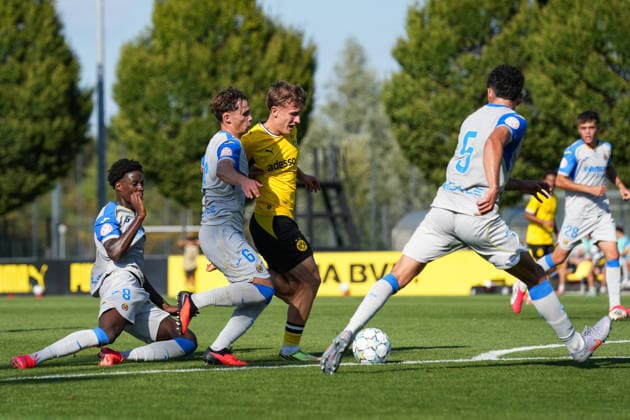 Tuesday, September 8, 2026 2026–2027 Season Matchday 1 of the UEFA Youth League at BVB Fußballpark Hohenbuschei, Dortmund, Germany BV Borussia Dortmund U19 vs. FC Villarreal U19 Tim Degener BVB