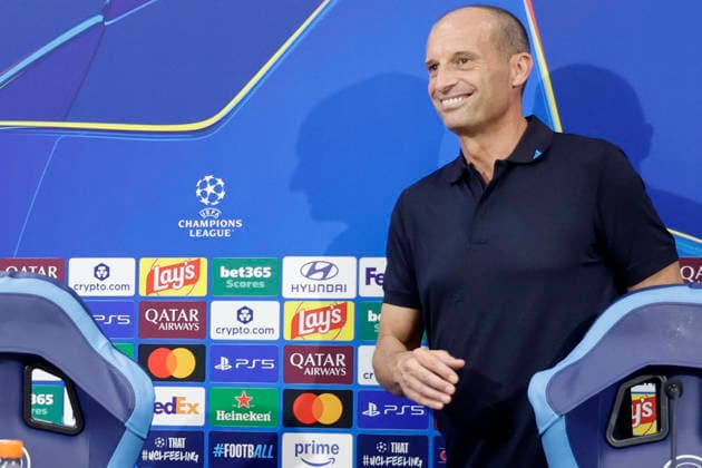 Italy: press conference, PK, Pressekonferenz SSC Napoli cl SSC Napoli vs Arsenal Napoli™s Italian coach Massimiliano Allegri during the SSC Napoli press conference the day before the Champions League football match against Arsenal at the Diego Armando Maradona stadium in Napoli on 08 september, 2026. _BPH6848 Copyright: xAntonioxBalascox