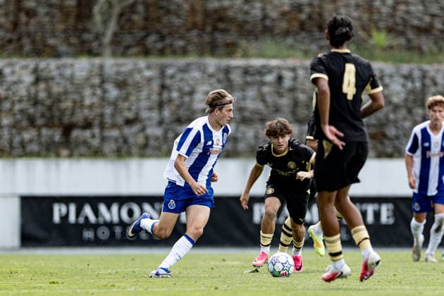 September 8, 2026, Porto, Porto, Portugal: Porto, Portugal - SEPTEMBER 08: Hjalte Froholdt of fc Porto in action during the UEFA Youth League 2026 27 League match between Fc Porto and Manchester City at Centro de Treinos e FormaoÂßao Desportiva Jorge Costa on September 08, 2026 in Porto, Portugal. Porto Portugal - ZUMAe141 20260908_zsp_e141_007 Copyright: xLuisxEirasx