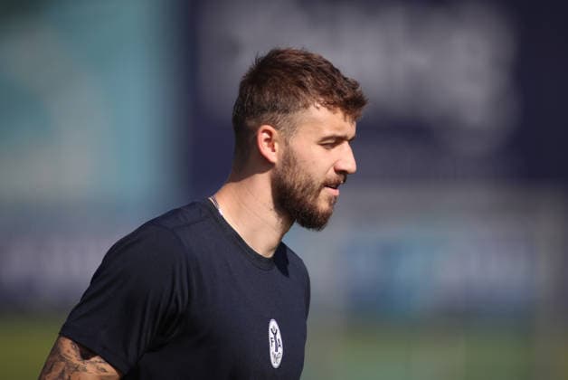 Soccer, Men s, Bavarian Regional League, 2026–2027 Season, TSV 1860 Munich, Training at Grünwalder Straße 114, Training Facility: Eric Uhlmann, TSV 1860 Munich, Head, Upper Body, Side Profile
