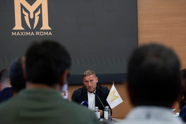 September 8, 2026, Rome, Rome, ITALY: Francesco Totti, advisor to Maxima Roma. press conference, PK, Pressekonferenz for the presentation of the new Roman basketball club, Maxima Roma, Rome, September 8, 2026. Press Conference To Present The New Roman Basketball Club Maxima Roma - ZUMAa289 20260908_zia_a289_405 Copyright: xRiccardoxDexLucax xAgfx